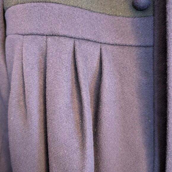 Tara Jarmon Paris eggplant color empire waist collarless feminine coat 44EU/10us - Picture 9 of 13